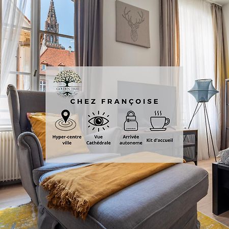 Chez Francoise - Hyper-Centre, Vue Cathedrale Appartement Straatsburg Buitenkant foto